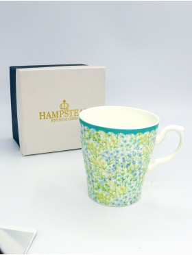 Porcelain Blue Flowers Mug With Gift Box